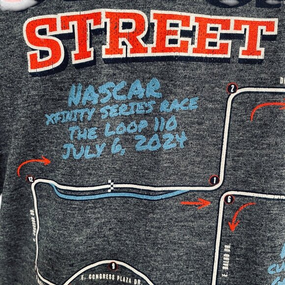 NASCAR Chicago Street Race Shirt 2024 Track Map Graphic Tee XL NWT - Picture 6 of 8
